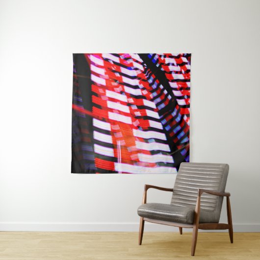 赤（白）と青 タペストリー (インサイチュ)