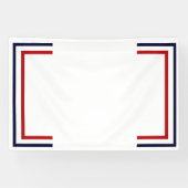 赤（白）と青 横断幕 (横)