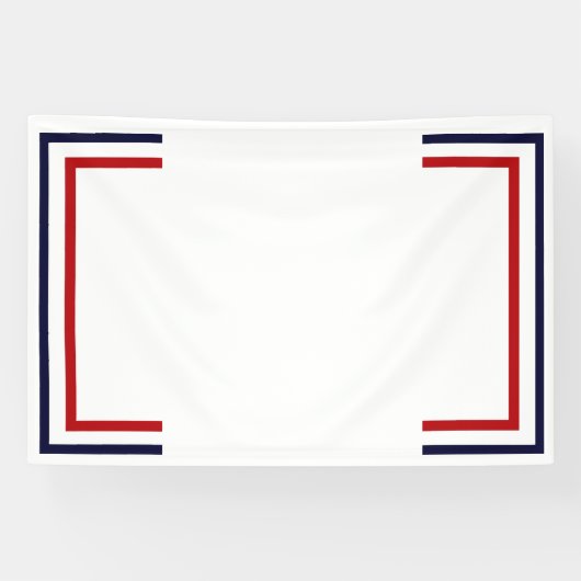 赤（白）と青 横断幕 (横)