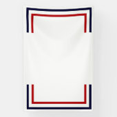 赤（白）と青 横断幕 (縦)