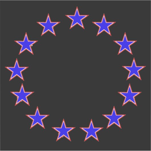 赤（白）と青（青） 13 シール (正面)