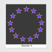 赤（白）と青（青） 13 シール (シート)