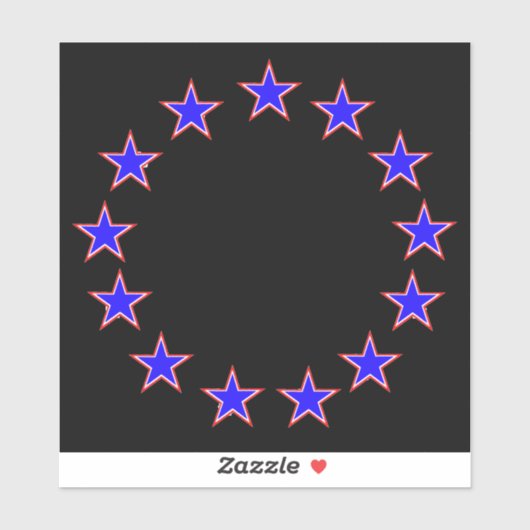 赤（白）と青（青） 13 シール (シート)