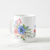 赤（白）と青 God Bless America Mag | God Bless America M コーヒーマグカップ (正面左)
