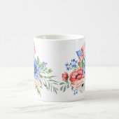 赤（白）と青 God Bless America Mag | God Bless America M コーヒーマグカップ (中央)