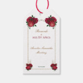 赤、白、キンチェアニェラ記念ギフトタグ ギフトタグ (正面)