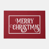 赤（白） ドアマット (正面)