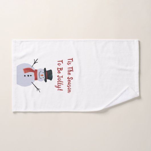 赤（白） ハンドタオル (ハンドタオル)