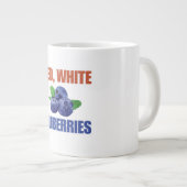 赤、白、ブルーベリー ジャンボコーヒーマグカップ (正面右)