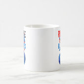 赤 白 ブルーベリー 面白い 愛国 レトロ アメリカ コーヒーマグカップ (中央)