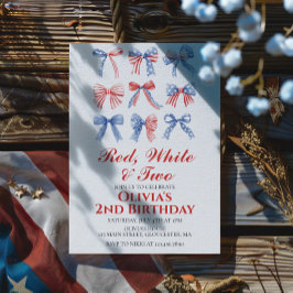 赤・白・二の弓7月2日の誕生日4日 招待状