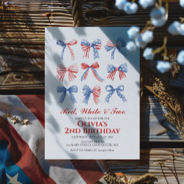 赤・白・二の弓7月2日の誕生日4日 招待状