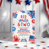 赤・白・二の7月2日フォトバースデーパーティー 招待状