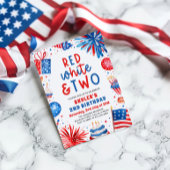 赤・白・二の7月2日フォトバースデーパーティー 招待状