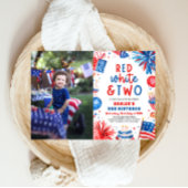 赤・白・二の7月2日フォトバースデーパーティー 招待状