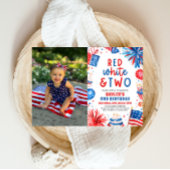 赤・白・二の7月2日フォトバースデーパーティー 招待状