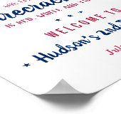 赤、白、二!7月2日の第4回目の誕生日へようこそ ポスター (角)