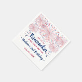 赤、白、二！7月2日の誕生日（4日） スタンダードカクテルナプキン (角)