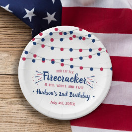 赤、白、二！7月2日の誕生日（4日） ペーパープレート