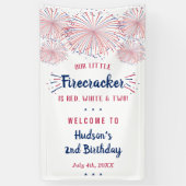 赤、白、二！7月2日の誕生日（4日） 横断幕 (縦)