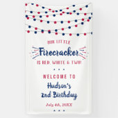 赤、白、二!7月2日の誕生日(4日) 横断幕 (縦)