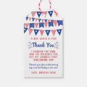 赤、白、二!7月2日の4日パーティー ギフトタグ (正面)