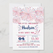 赤、白、二!7月2日の4日パーティー 招待状 (正面)