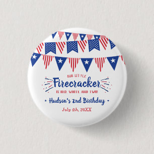 赤、白、二!7月2日の4日パーティー 缶バッジ