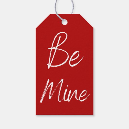 赤 & 白 僕のものに ヴァレンタイン ギフトタグ (正面)