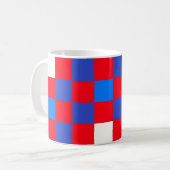 赤、白、大胆 - 独立記念日のコーヒーマグ コーヒーマグカップ (正面左)