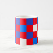 赤、白、大胆 - 独立記念日のコーヒーマグ コーヒーマグカップ (中央)