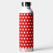 赤（白）水玉模様 ウォーターボトル (左面)