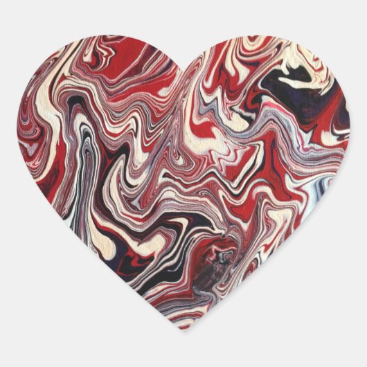 赤、白、紫 ハートシール (正面)