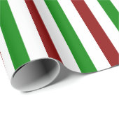 赤、白、緑のクリスマススタイルの裏地 ラッピングペーパー (ロールコーナー)