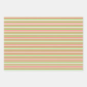 赤、白、緑のクリスマスパターン ラッピングペーパーシート (正面2)