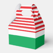 赤+白+緑のクリスマスパーティーのお返し箱 フェイバーボックス (裏面サイド)