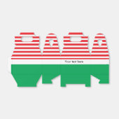 赤+白+緑のクリスマスパーティーのお返し箱 フェイバーボックス (折り畳みなし)