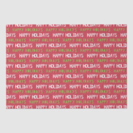 赤・白・緑のハッピーホリデー 薄葉紙