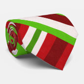 赤、白、緑のパターンのプレモダンイド ネクタイ (ロール)