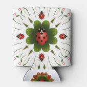 赤、白、緑のラディバグデザインはクーラー。 缶クーラー (裏面)