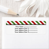 赤、白、緑の各ストライプ色 ラベル (インサイチュ)