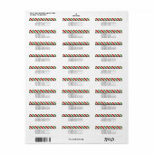 赤、白、緑の各ストライプ色 ラベル (フルシート)