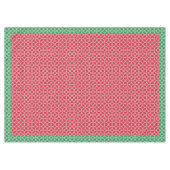 赤、白、緑の各ダイヤモンドのパターン テーブルクロス (正面(横))