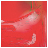 赤、白、緑の抽象芸術 ファブリック (見本)