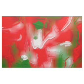 赤、白、緑の抽象芸術 ファブリック (ファットクウォーター)