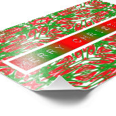 赤、白、緑の抽象芸術 フォトプリント            (角)