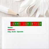 赤、白、緑の抽象芸術 ラベル (インサイチュ)