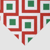 赤、白、緑の蛇行ティッシュペーパー 薄葉紙 (詳細)