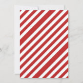 赤 白 緑 北極 ホリデー 誕生日 パーティー 招待状 (裏面)