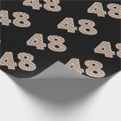 赤、白、緑 ”48” クリスマスの日に48回目のイベント ラッピングペーパー (角)